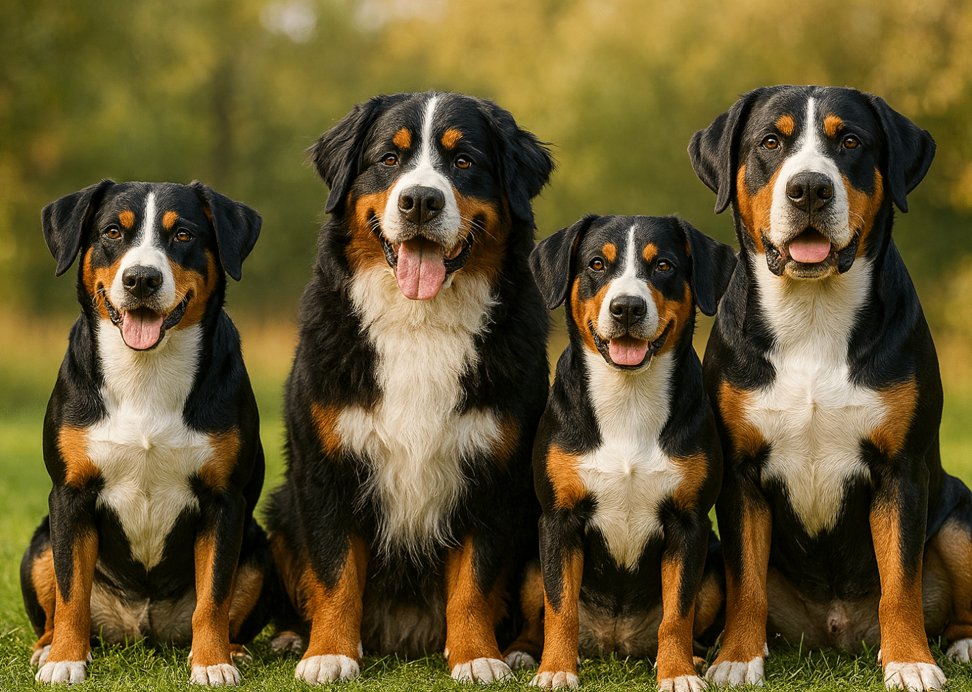 Vier Schweizer Senne